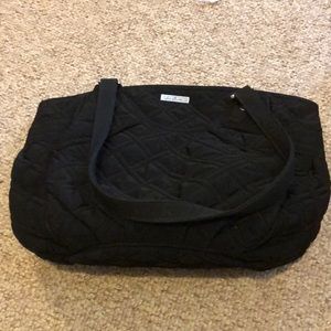 Vera Bradley black fabric shoulder handbag